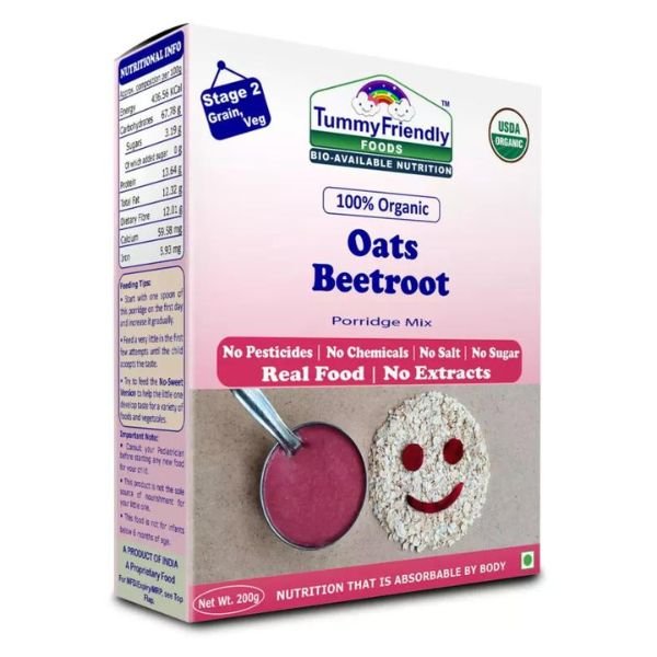 Organic-Oats-Beetroot-Porridge-Mix-tummy friendly food