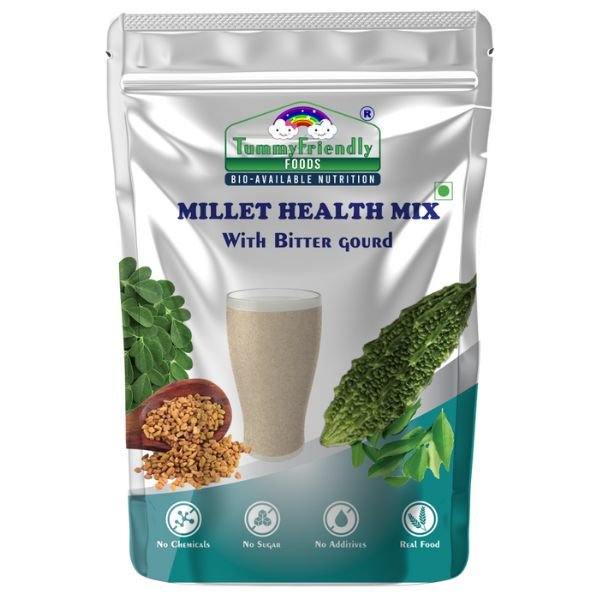 Organic Millet Health Mix with Bitter Gourd6-front1-Tummy Friendly Foods