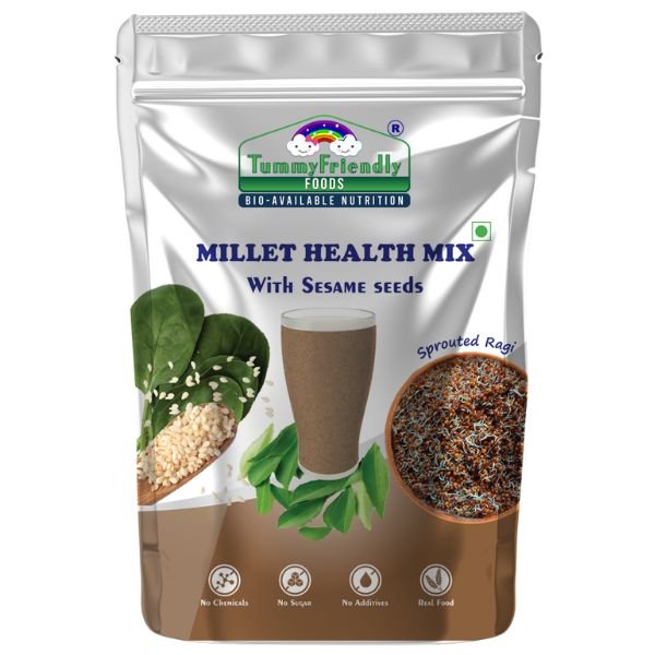 Organic Millet Health Mix with Sesame Seeds 5-front2-Tummy Friendly Foods
