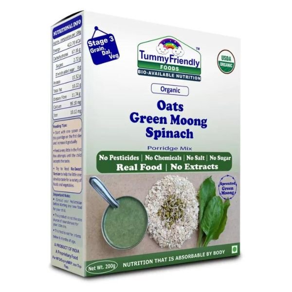 Organic-Oats-Green-Moong-Spinach-Porridge-Mix-front-tummy friendly food