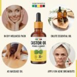 Castor Oil for Hair, Eyebrows & Eyelashes Growth 100% Pure, Natural & Cold Pressed Organic Oil, 30ML x 29-front3-organix mantra