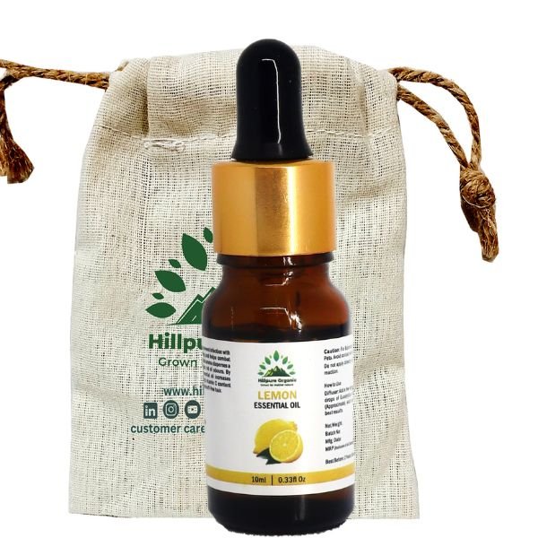 Lemon Essential Oil 10 ml-front-Hillpure organic