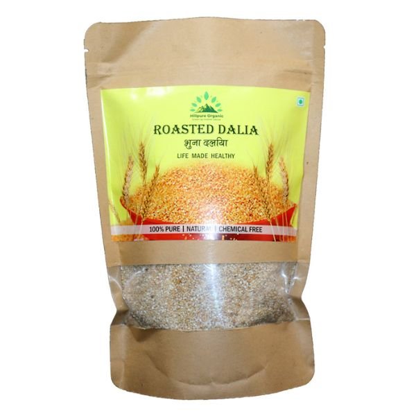 Roasted Dalia 500 gm-front-hillpure organic