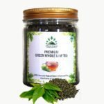 Premium Green Whole Leaf tea 150 gm front-Hillpure organic