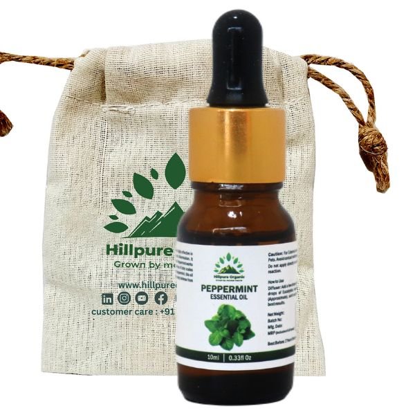 Pippermint Essential Oil 10 ml-front-Hillpure organic