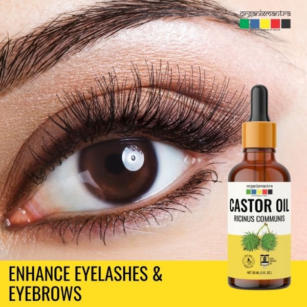 Organix Mantra Castor Oil for Hair, Eyebrows & Eyelashes Growth 100% Pure, Natural & Cold Pressed Organic Oil, 30ML x 27