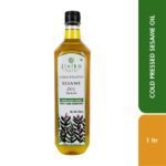 Cold Pressed Sesame Oil 1ltr front-jivika organics