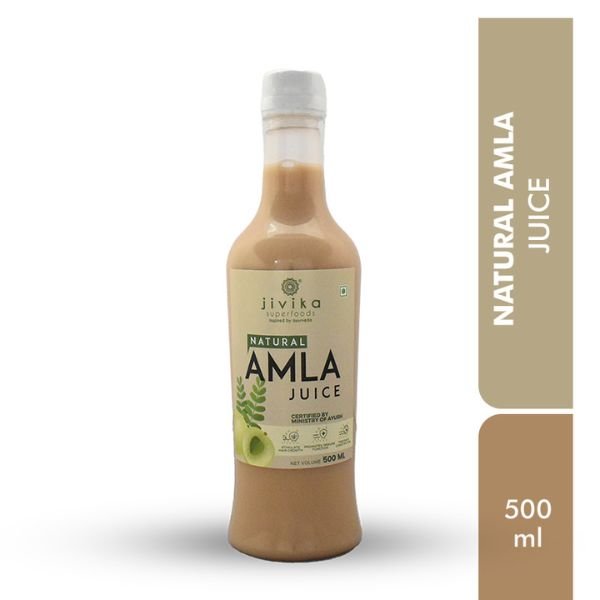 Amla Juice 500 ml-front-jivika organics