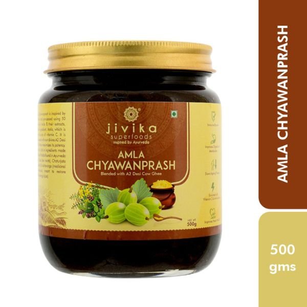 Organic Orion-Jivika's Amla Chyawanprash 500gms front