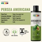 Avocado Oil, 100% Pure, Natural & Cold Pressed Organic Oil front-organix mantra
