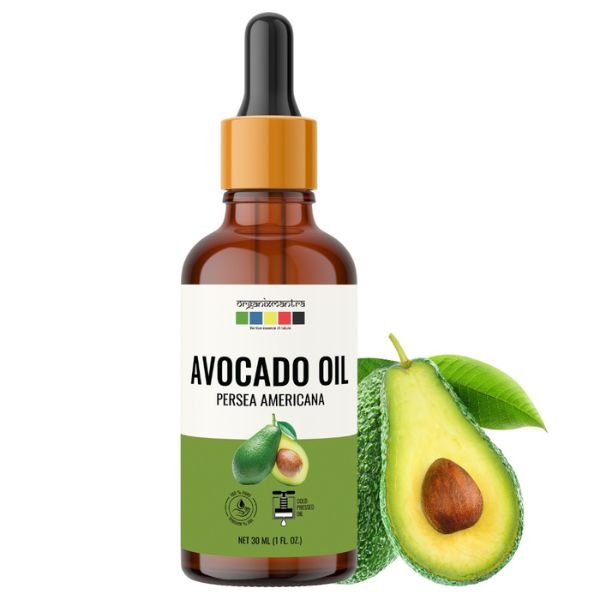 Avocado Oil, 100% Pure, Natural & Cold Pressed Organic Oil-front-organix mantra