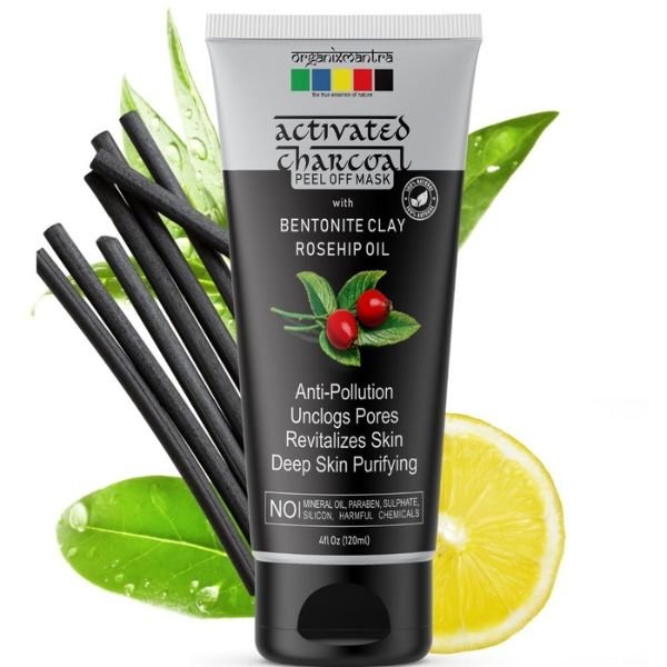 Bamboo Charcoal Peel Off Mask -front-Organix Mantra