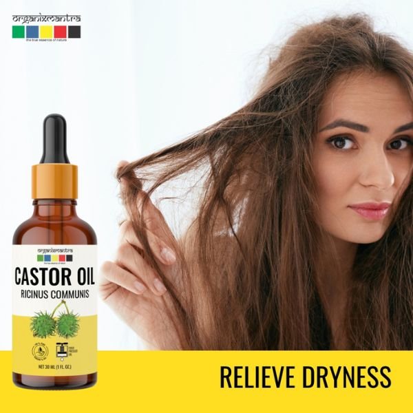 Organix Mantra Castor Oil for Hair, Eyebrows & Eyelashes Growth 100% Pure, Natural & Cold Pressed Organi (2)