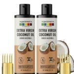 Extra Virgin Coconut Oil, 100% Pure, Natural & Cold Pressed Organic Oil, 120 ml x 2-front-organix mantra