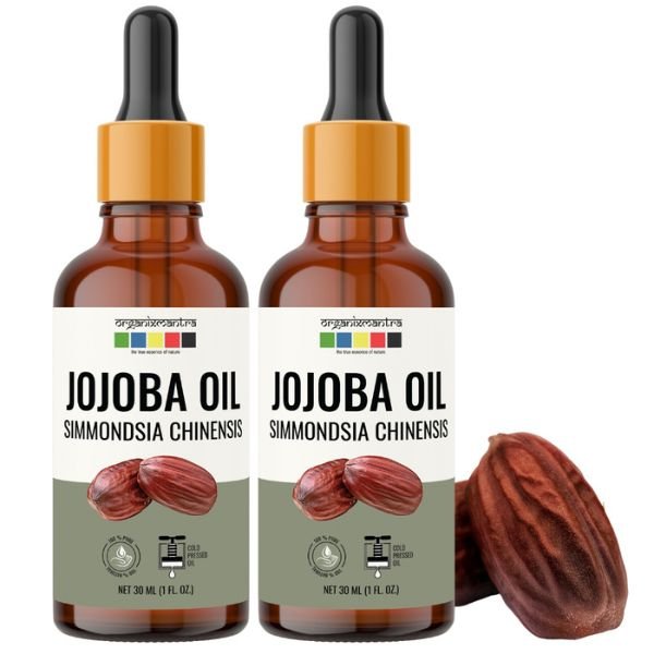 Jojoba Oil for Hair Growth, Moisturizing Skin, Makeup Primer & Na (2)-front-Organix Mantra