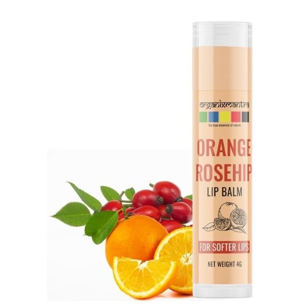 Orange Rosehip Lip Balm 4 gm-front-organix mantra