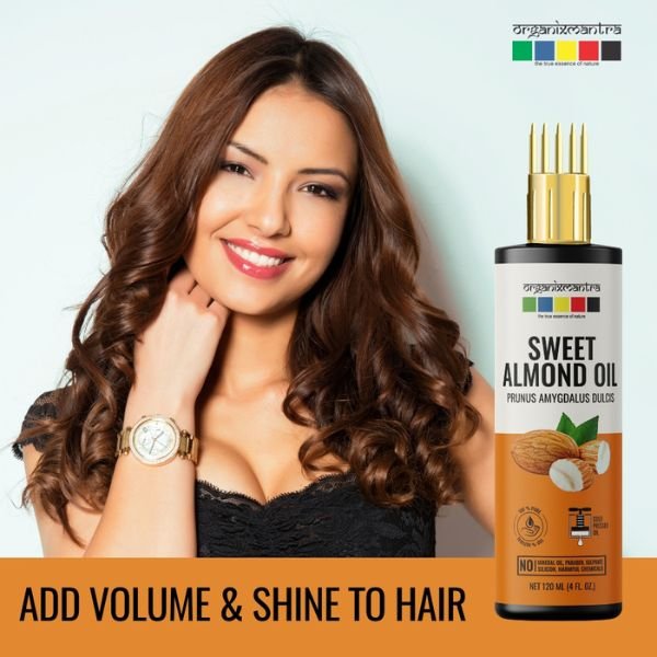 100 Pure Sweet Almond Essential Oil For Hair  Skin  Satt Naturals