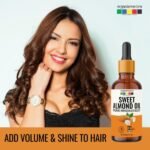 Organix Mantra Sweet Almond Oil for Hair, Body & Face Nourishment 100% Pure, Natural & Cold Pressed Or (3)
