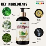 Tea Tree & Curry Leaves Premium Hair Growth Biotin Ultra Mild Shampoo-ing- Organix Mantra