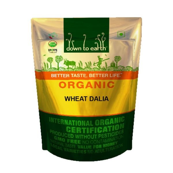 Wheat Dalia 500 gm-front-Down to earth
