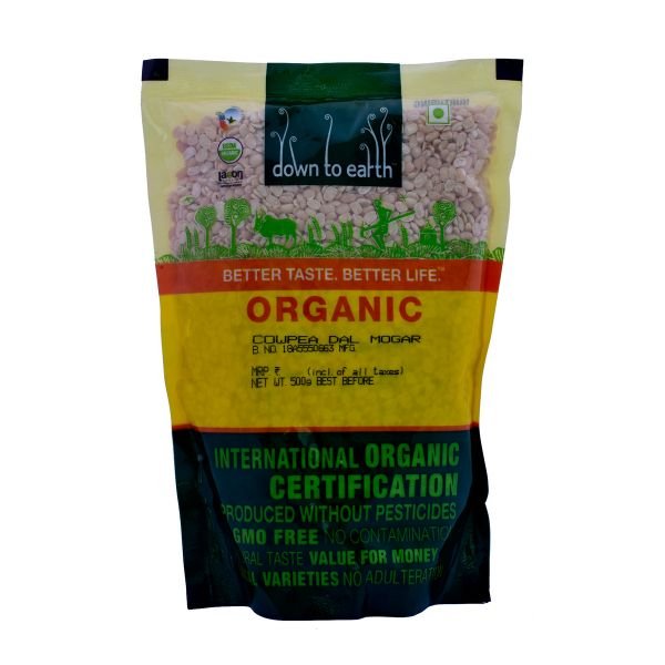 Organic Orion-Down To Earth Cowpea Dal Mogar 500 gm-front