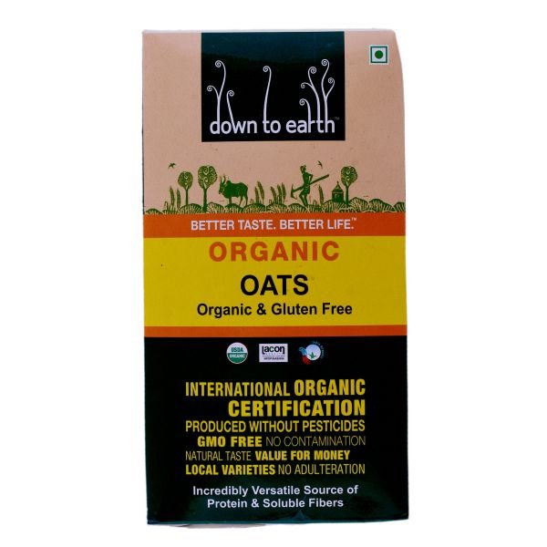 Organic Orion-Down To Earth Oats 500 gm front