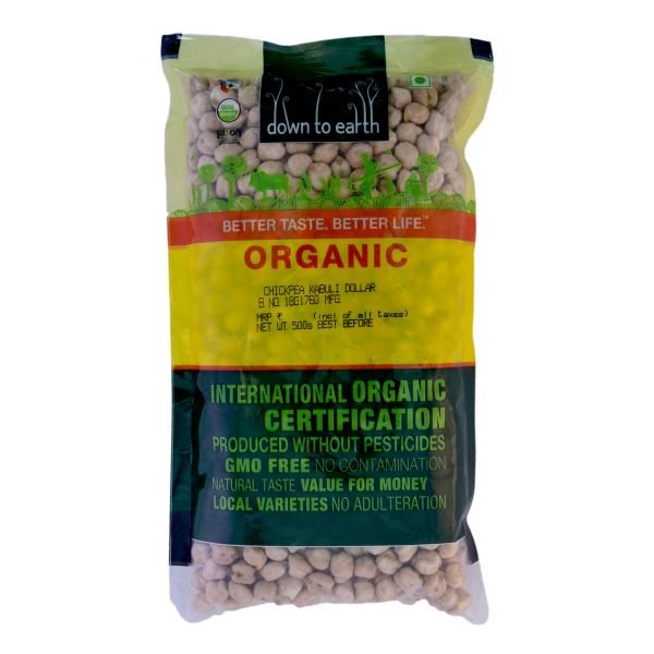 Organic Orion-Down To Earth Chickpea Kabuli Dollar Front