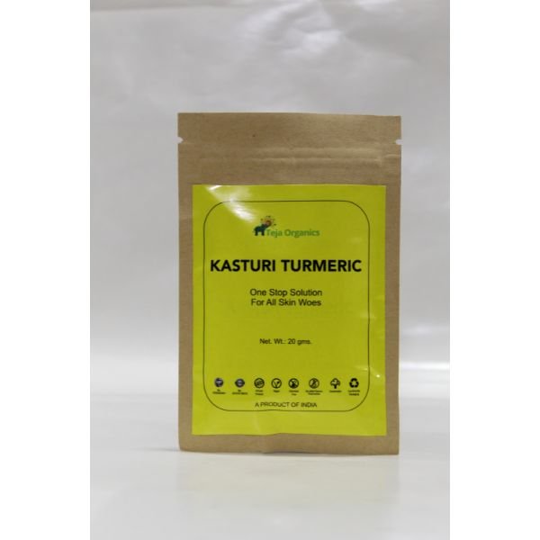 Organic Orion-Teja Organics Kasturi Turmeric 20 gm front