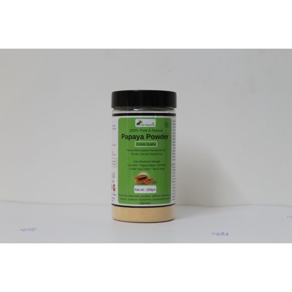 Papaya Powder 100 gm-front-Teja Organics