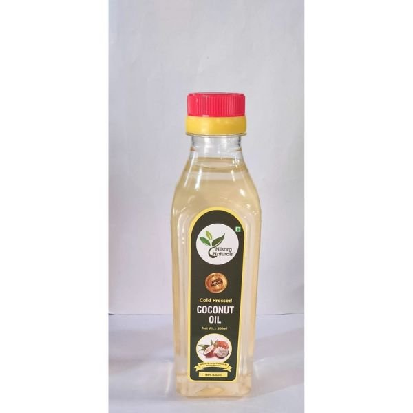 Coconut Oil 500 gm front-Nisarg naturals