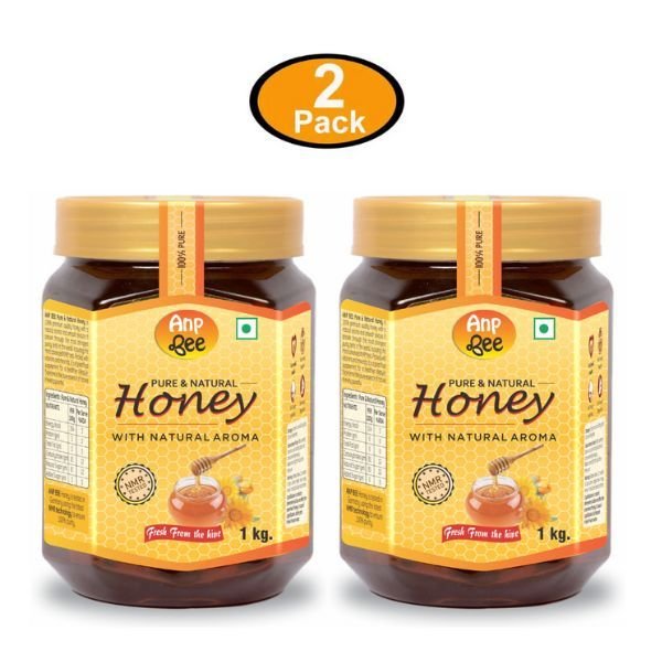 Organic Natural Honey (Pack of 2) 1 kg front-ANP-Bee