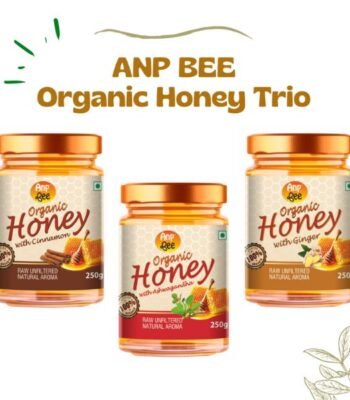 Organic Ginger, Cinnamon & Ashwagandha Honey 250g (Trio Pack)14