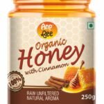 Organic Honey with Cinnamon (Pack of 2) 250 gm-front1-ANP-Bee