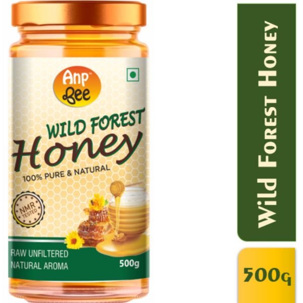 Organic Wild Forest Honey 500 gm-front1-ANP-Bee