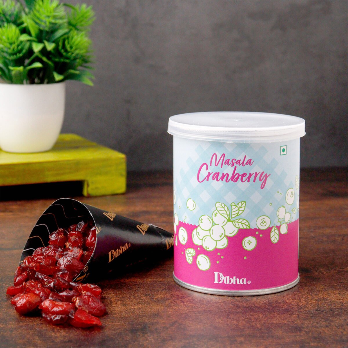 Honest Snacking Dried Masala Cranberry, Chilli Guava & Masala Kiwi( Pack Of 3) Sweet & Tasty Dehydrated 300 gm front-Dibha