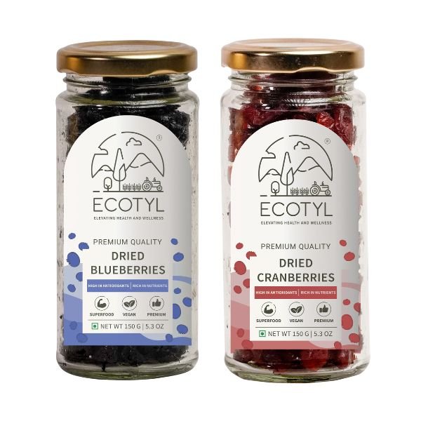 Dried Blueberres & Dried Cranberries Combo-front-Ecotyl