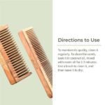 Neem Wood Comb Combo - Detangling Comb & Shampoo Comb-use-Ecotyl