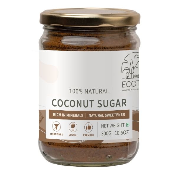 Coconut Sugar 300 gm-front-ecotyl