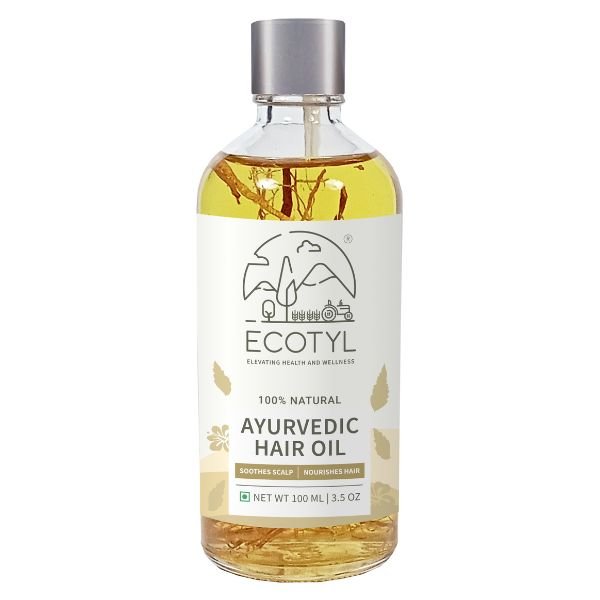 Ayurvedic Hair Oil 100 ml-front-Ecotyl