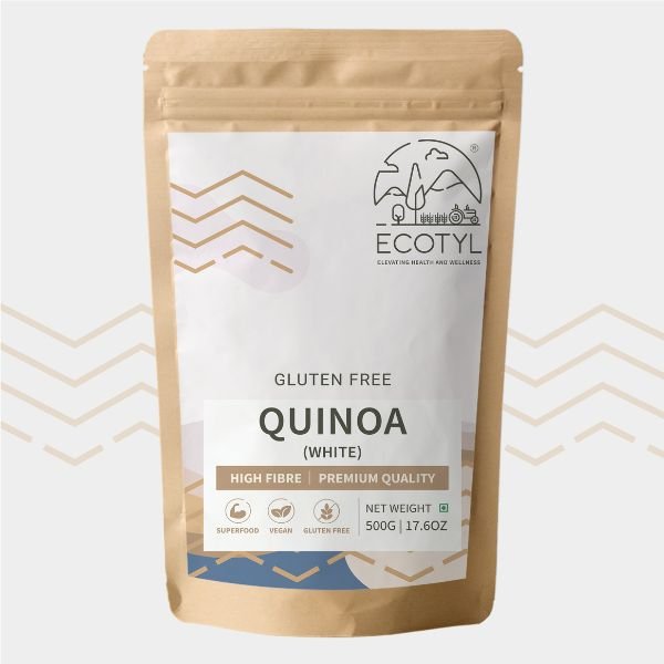 Quinoa White 500 gm-front-Ecotyl