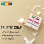 Flora Fresh Natural Bath Soap 100 gm-front3- Organix Mantra