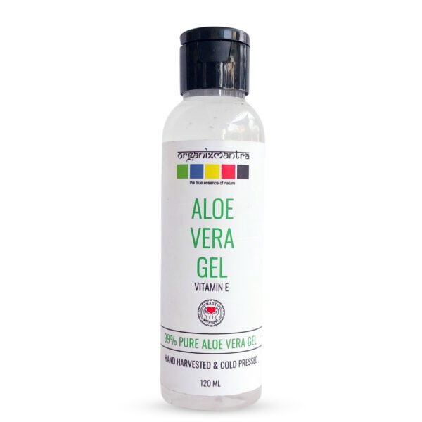Aloe Vera Gel 120 ml-front- Organix Mantra