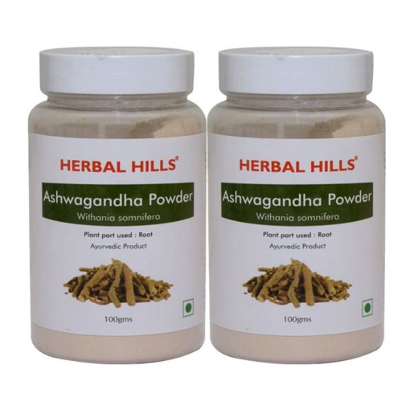 Ashwagandha Powder - 100 gms (Pack of 2)-front-Herbal Hills