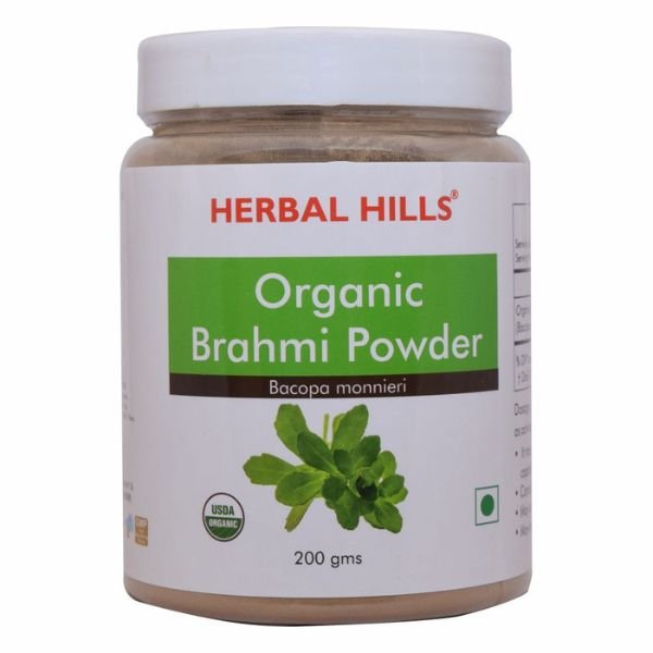 Brahmi Powder 200 gms-front-Herbal Hills
