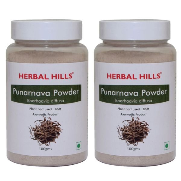 Punarnava Powder - 100 gms (Pack of 2)-front-Herbal Hills