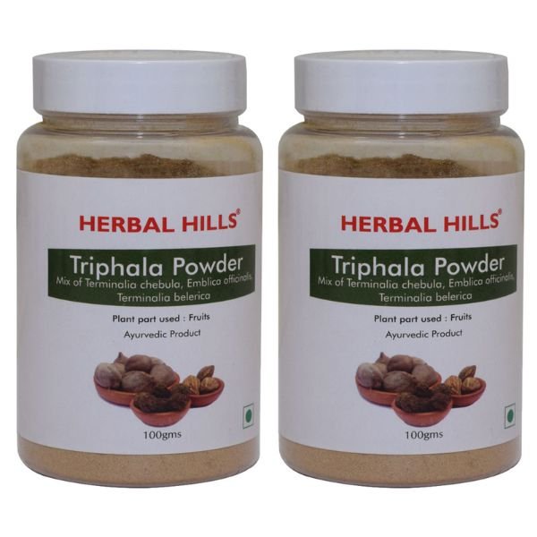 Triphala Powder - 100 gms (Pack of 2)-front-Herbal Hills