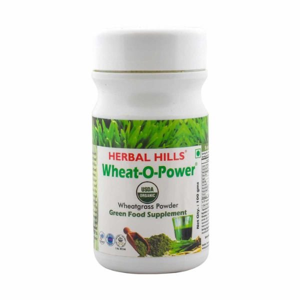 Wheatgrass Powder 100 gm-front-Herbal Hills