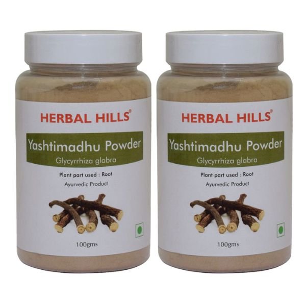 Yashtimadhu Powder - 100 gms (Pack of 2)-front1-Herbal Hills