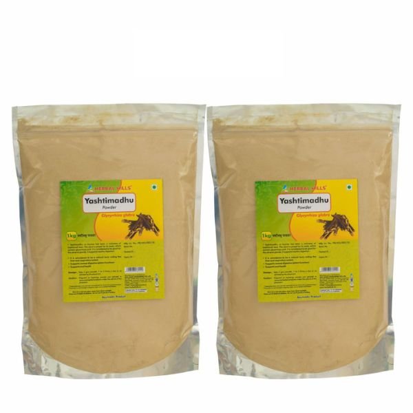 Yashtimadhu Powder - 1kg - Pack of 2-front-Herbal Hills