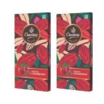 Creamy Cranberry Chocolate Bar (Pack of 2) 72 gm-front-Chocolian Bakers
